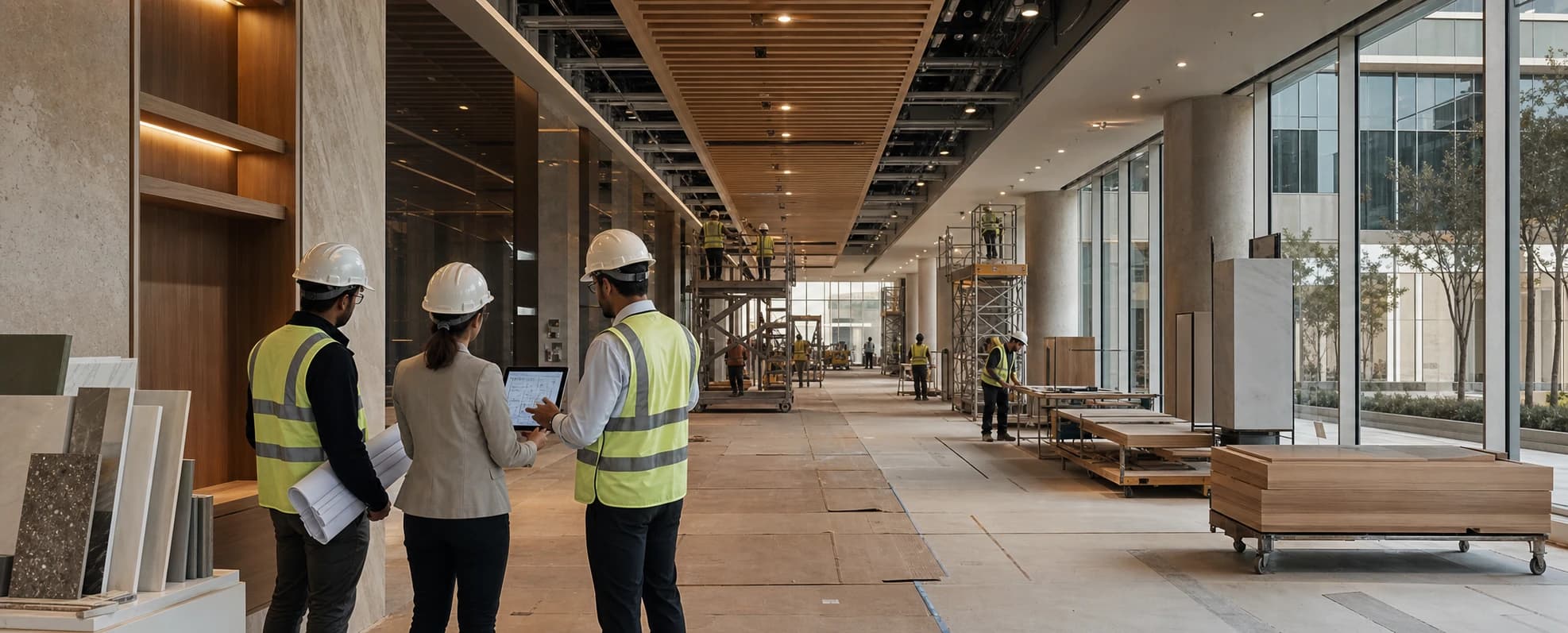 CORE project team managing coordinated construction and fit-out execution