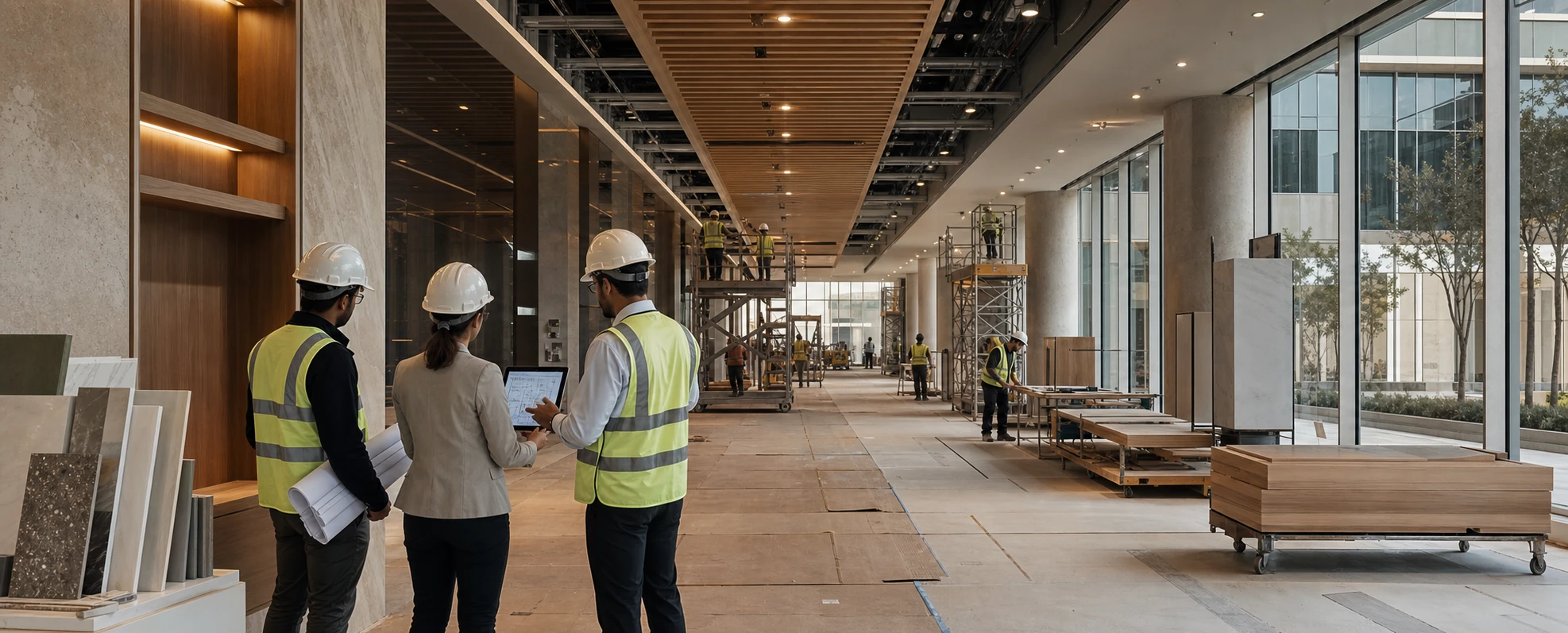 CORE project team managing coordinated construction and fit-out execution